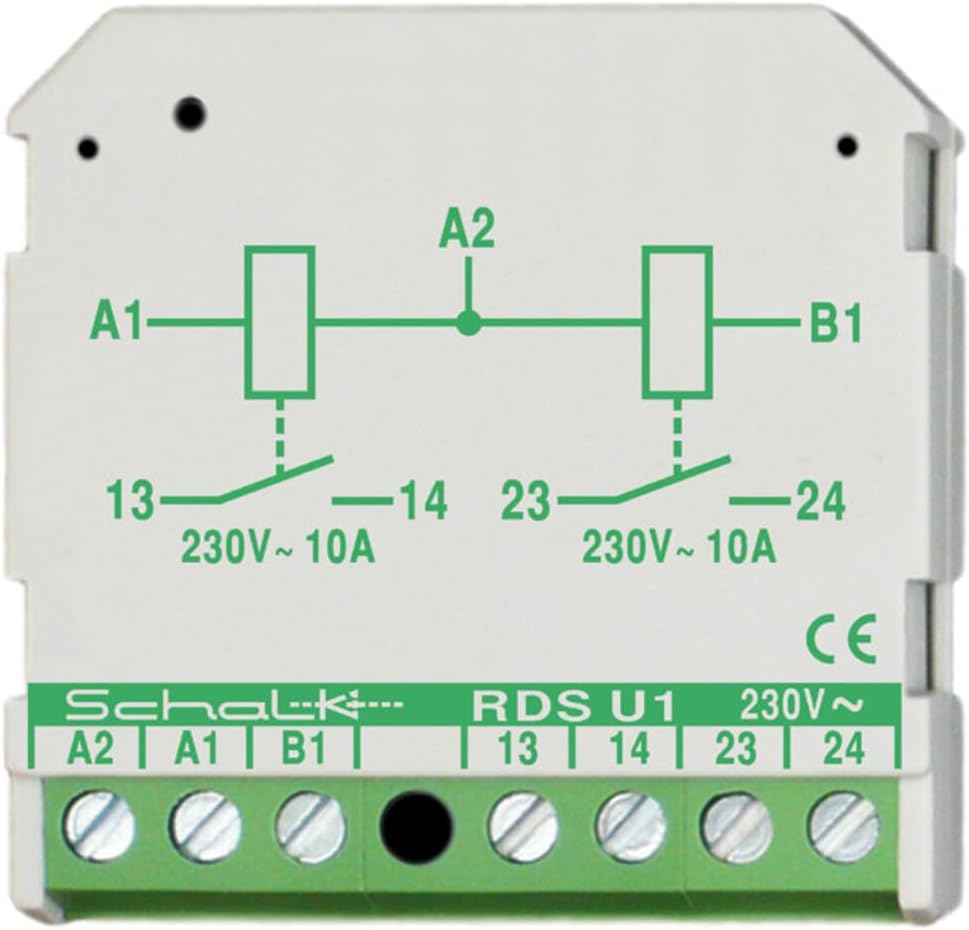 2 potentialfreie Schliesser 10A (UP) SCHALK RDS U1