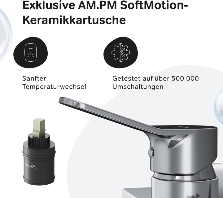 AM.PM Duscharmatur mit Einhebelmischer, Mischbatterie Dusche, Einhand-Brausebatterie, Einhebelarmatu