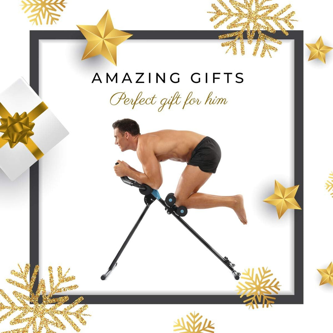 AB Generator Krafttrainingsgerät, Fitnessgerät + Cardio, 5 Stufen, Bauchmuskeltraining, Beine, Arme,