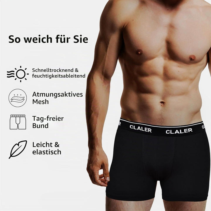 Boxershorts Herren 6er Pack Baumwolle Unterhosen Männer Retroshorts Bequeme und Atmungsaktive Men Un
