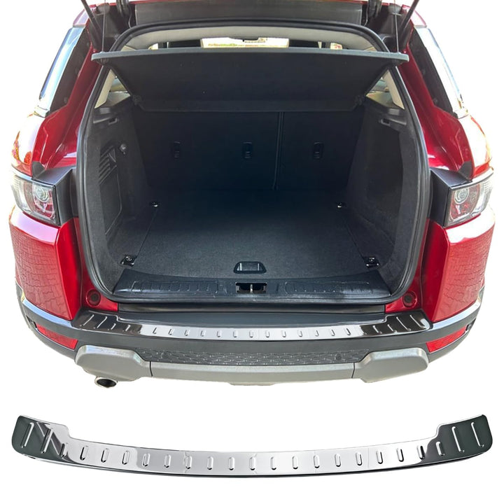 RECAMBO Ladekantenschutz Edelstahl Hochglanz poliert, Chrom Look - kompatibel für Range Rover Evoque