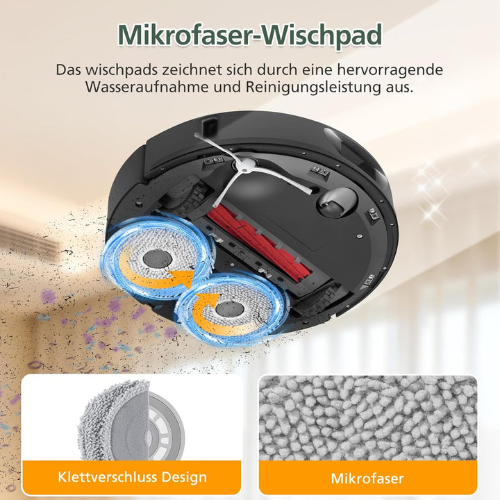 isinlive 26 Stück Zubehör Ersatzteile für Roborock Qrevo Pro/Qrevo S/Qrevo MaxV Saugroboter, 2 Rolle