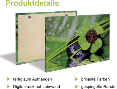 ARTLAND Leinwandbilder auf Holz Wandbild Bild Set 4 teilig je 40x40 cm Quadratisch Natur Blumen Bunt