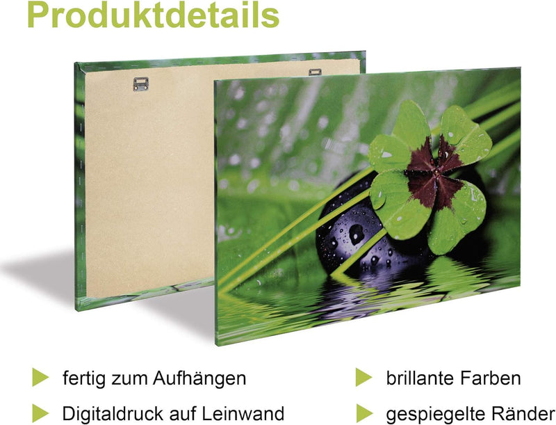 ARTLAND Leinwandbilder auf Holz Wandbild Bild Set 4 teilig je 40x40 cm Quadratisch Natur Blumen Bunt