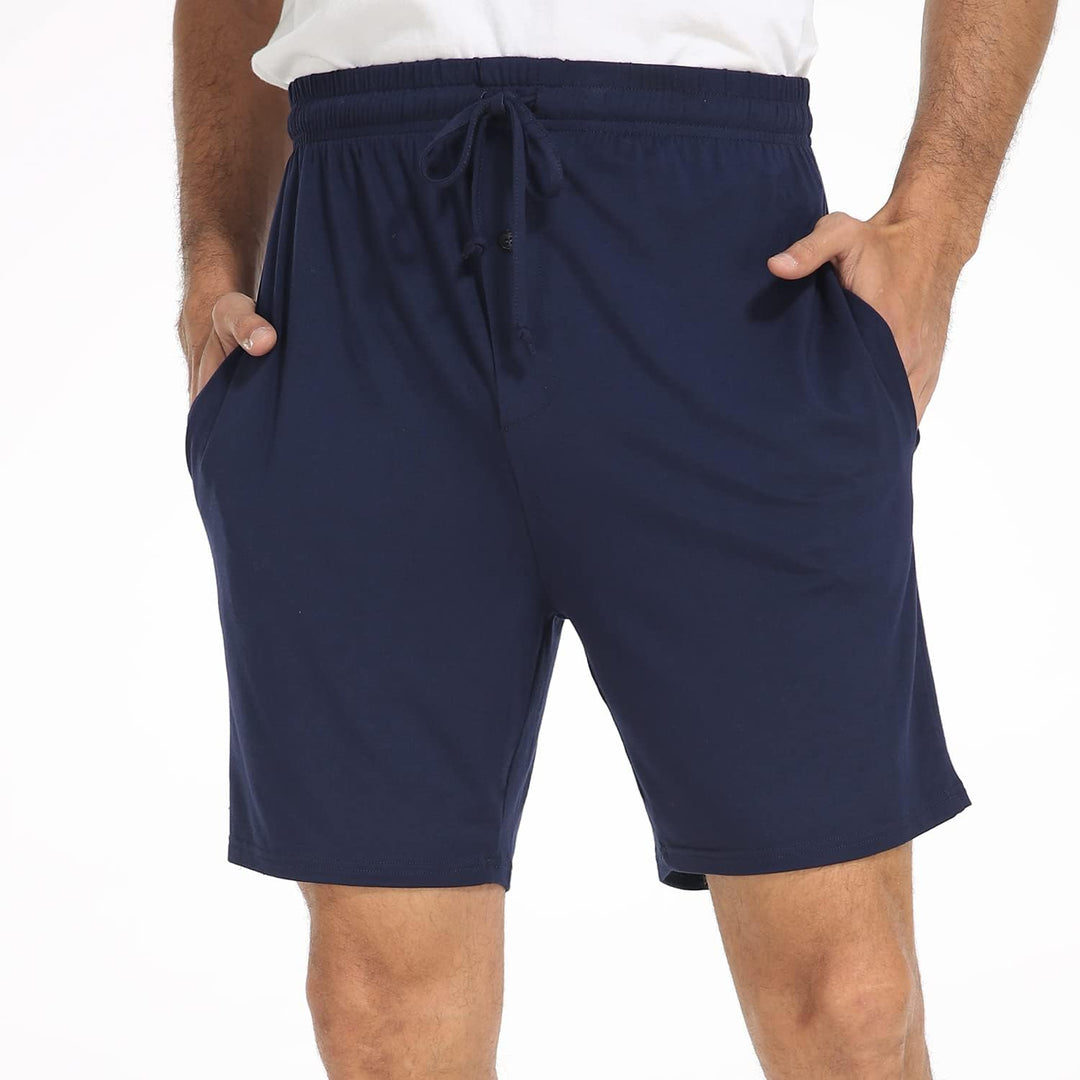North Bund Herren Schlafanzughose Kurz Pyjamahose 2er Pack Schlafshorts Freizeithose Sommer Nachtwäs