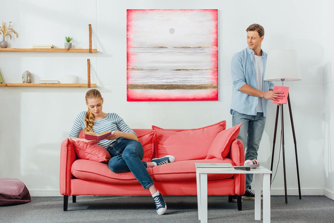 YS-Art Abstrakt Acryl Gemälde auf Leinwand Dream handgemalt Wandbilder Wohnzimmer modern Wohndekor B
