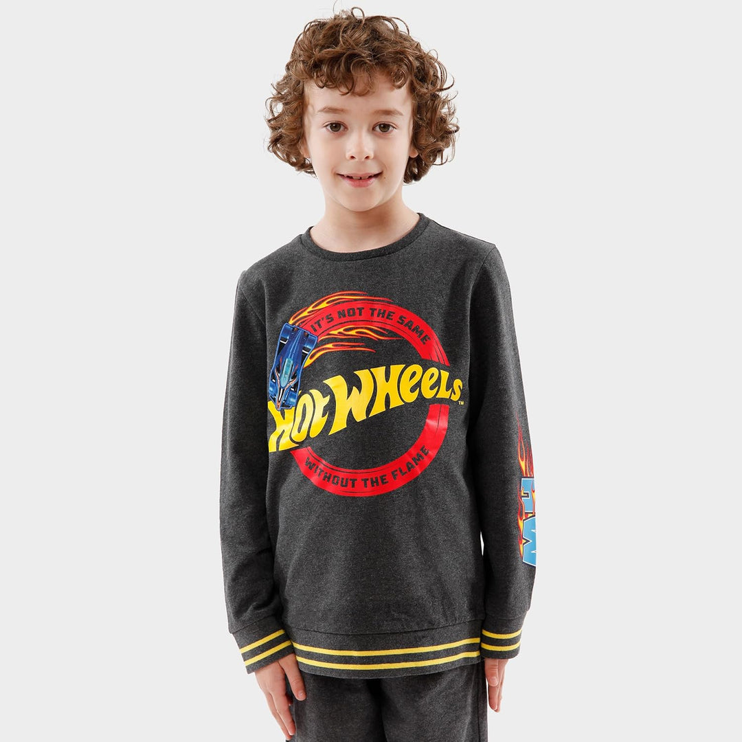 Hot Wheels Sweatshirt und Jogginghose Set | Set aus Sweatshirt und Jogginghose für Jungen | Kinder K