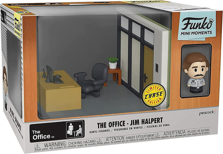 Funko Diorama: The Office - Jim's Desk Scene - Jim - Vinyl-Sammelfigur - Geschenkidee - Offizielle H