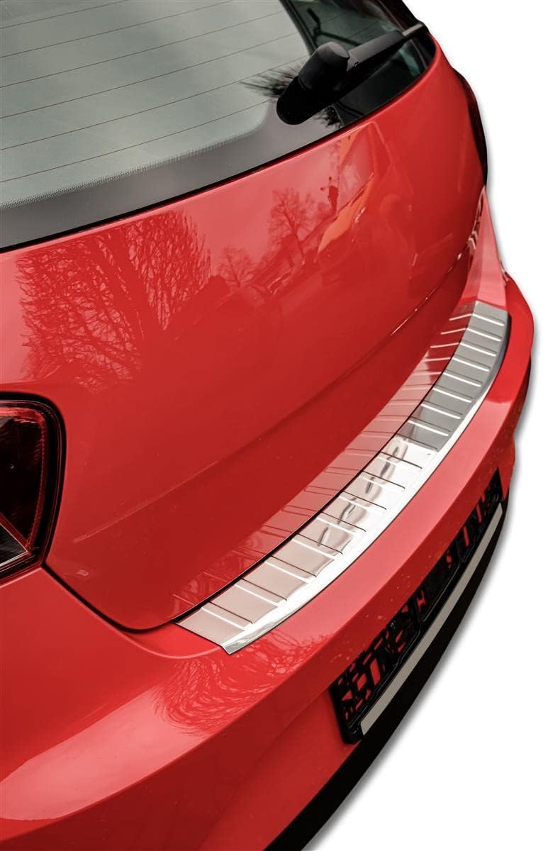 Ladekantenschutz Edelstahl CHROM kompatibel für SEAT IBIZA 4trg | 2012-2017 | mit Abkantung | premiu