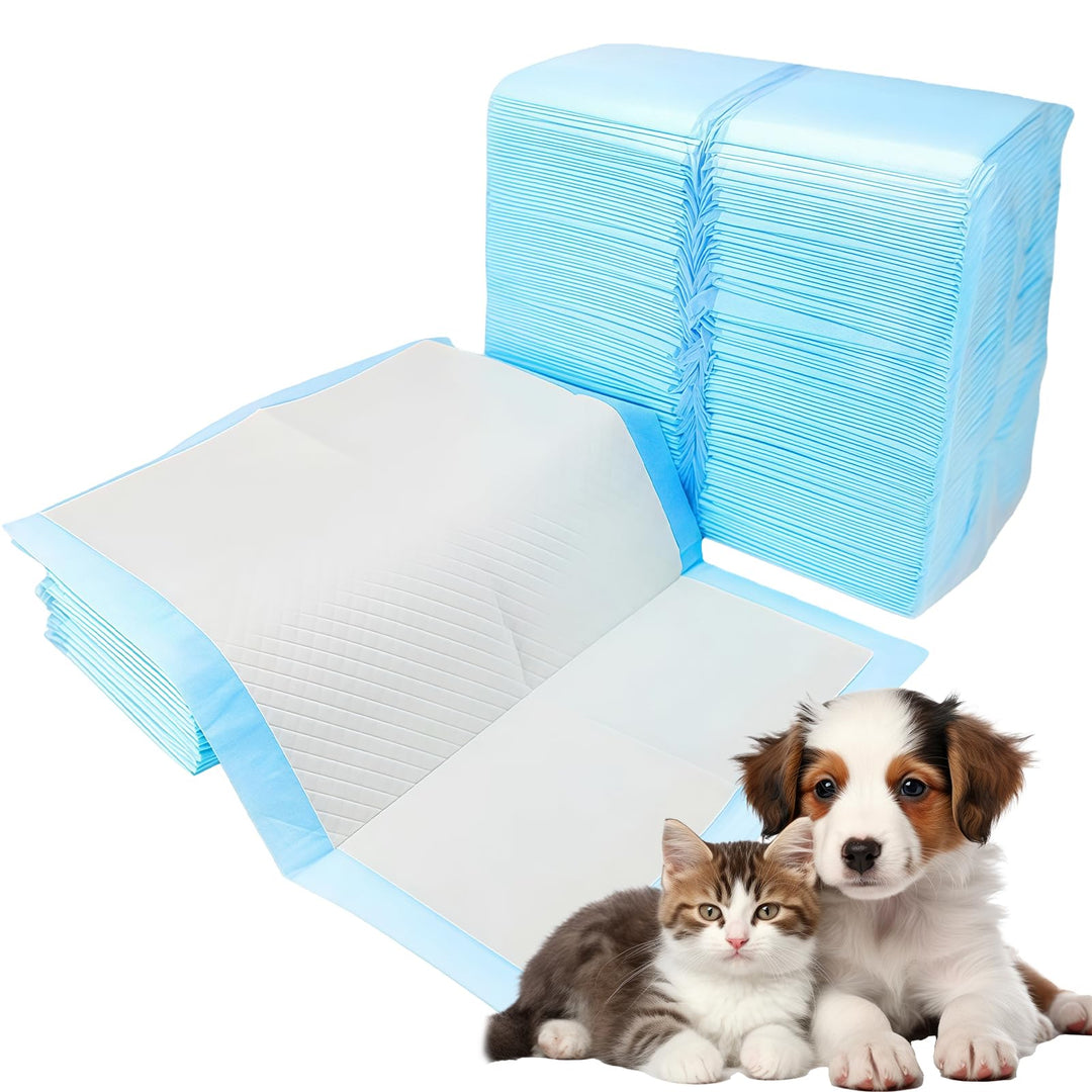 100 Stück PIPI Matten für Hunde: 33×45cm Trainingspads Auslaufsicheres 6-Lagiges Design mit Schnell