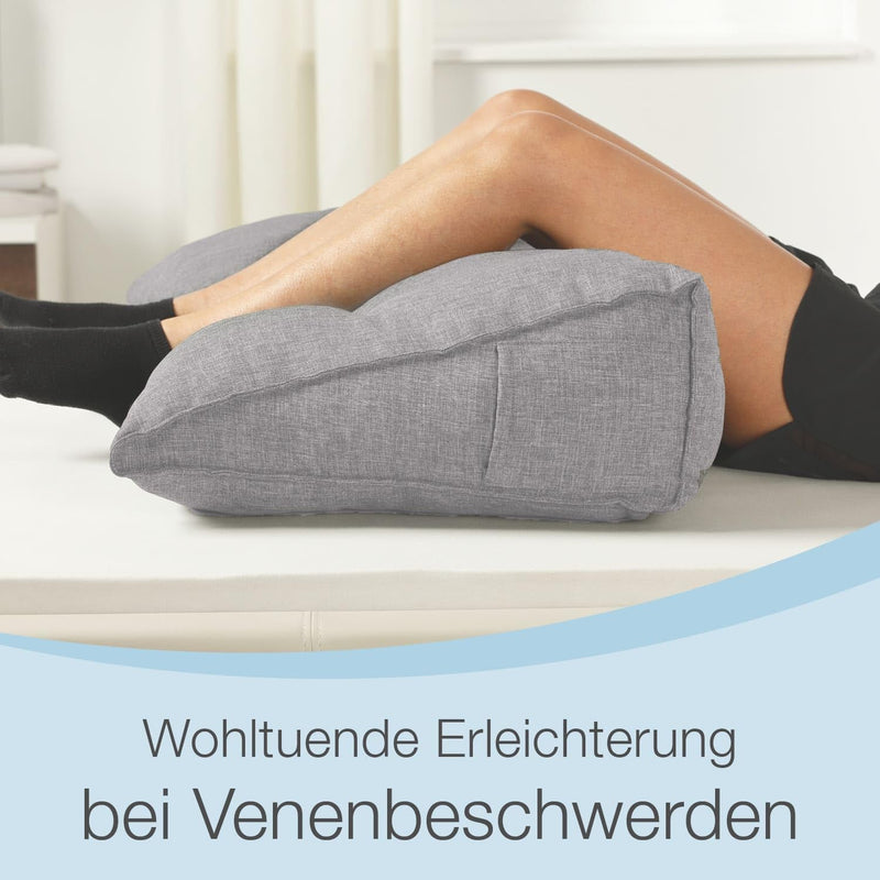 Rückenkissen, Bett-Rückenstütze Keilform, Rückenstützkissen, für Bett & Sofa, 100 cm breit, ideal fü