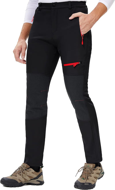 DAFENP Herren Wanderhose Outdoorhose Wasserdicht Softshellhose Winddicht Winter Skihose Snowboardhos