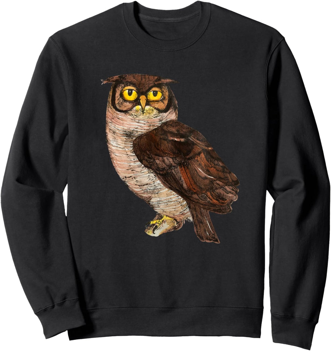 Niedliche Vintage-Illustration mit Vogelmotiven Sweatshirt