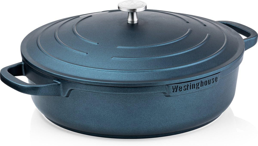 Westinghouse PERFORMANCE SERIES Schmorpfanne mit Deckel, Grosse Bratpfanne 32 cm für Induktion & all