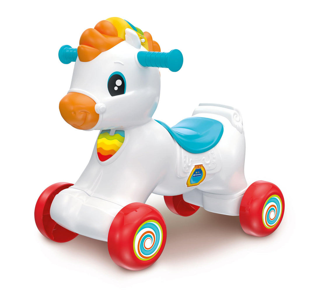 Baby Clementoni 3 in 1 Schaukel-Pony - Schaukelspielzeug für Babys &amp; Kleinkinder ab 12 Monaten - 178