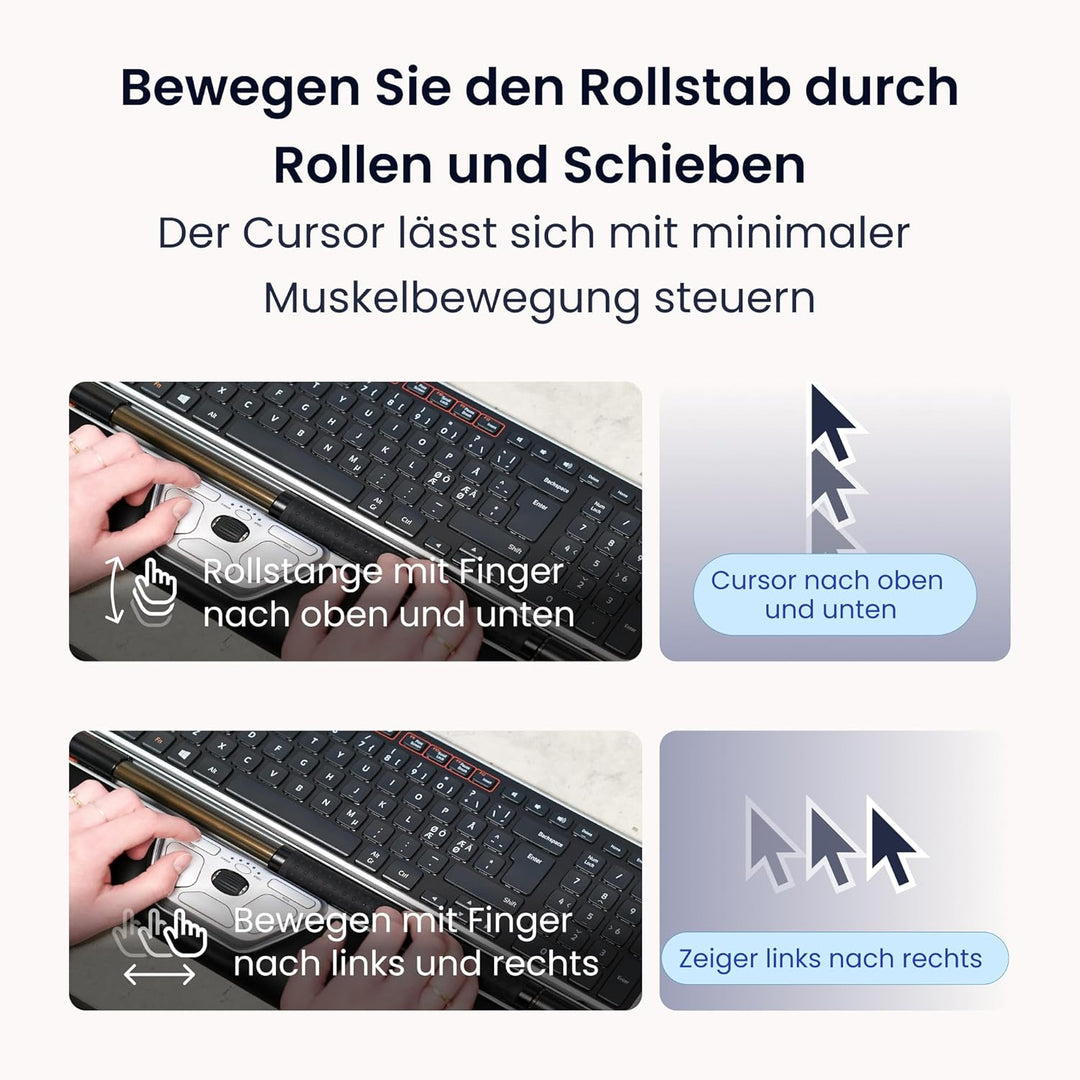 Contour RollerMouse Red Ergonomische Maus erweiterter Handgelenkstütze Memory Schaum, Ideal für RSI