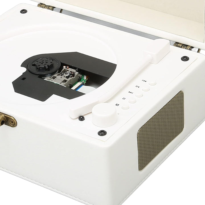 CD-Player, Tragbarer BT-Desktop-CD-Player mit Zwei Lautsprechern, Stereo-Sound für Zuhause, Grammoph