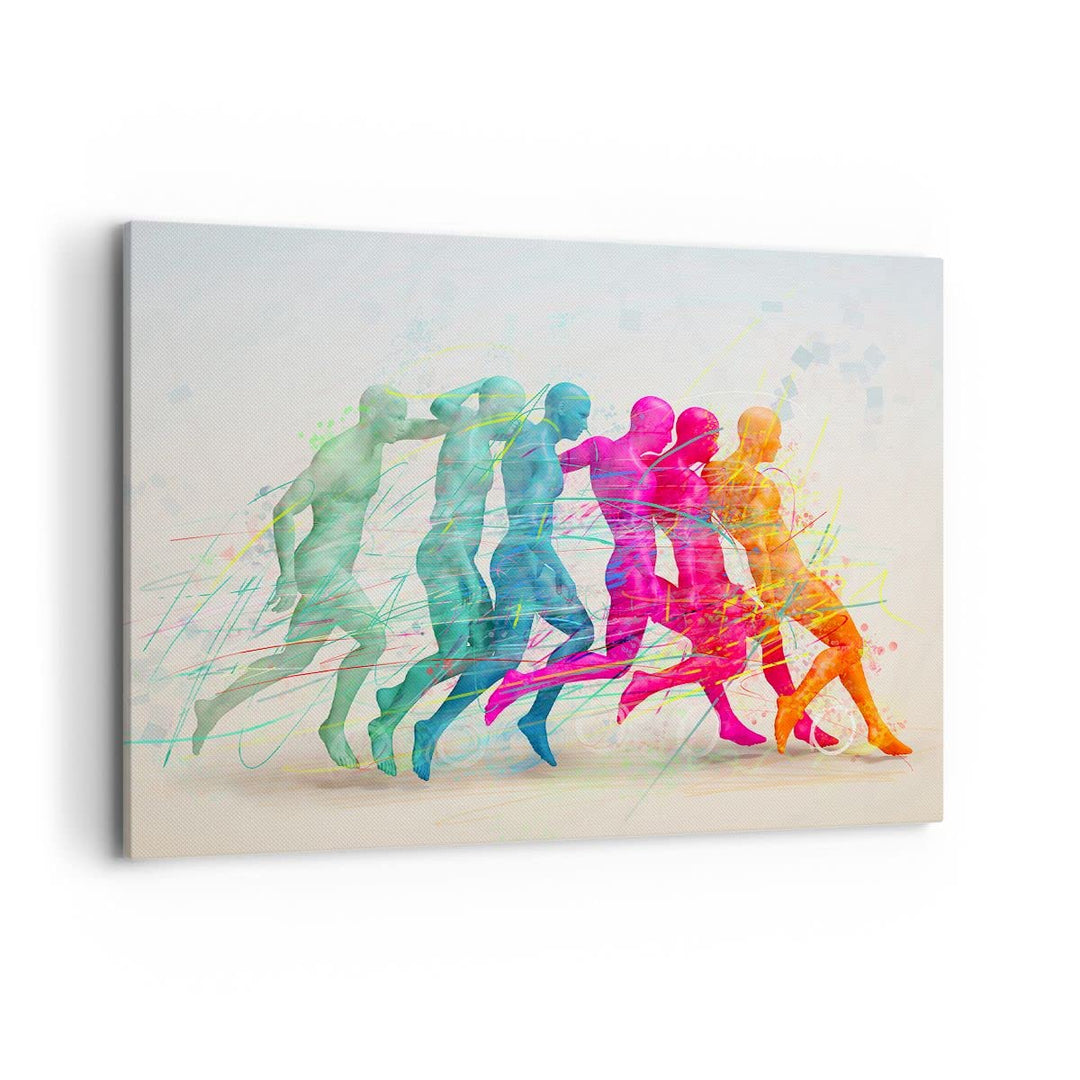 Bilder auf Leinwand 100x70cm Leinwandbild Spieler Ziel tröpfeln Energie Gross Wanddeko Bild Schlafzi