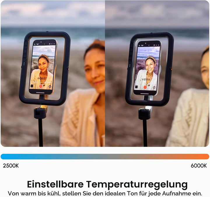ShiftCam SnapStudio Light - LED-Magnetringlicht mit regelbarer Helligkeit, regelbarer Temperatur, US