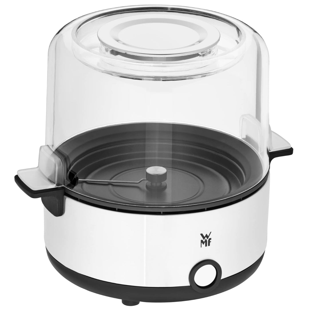 WMF Küchenminis Popcornmaschine für zuhause, Popcorn Maker, beschichtete Heizplatte, Deckel als Serv
