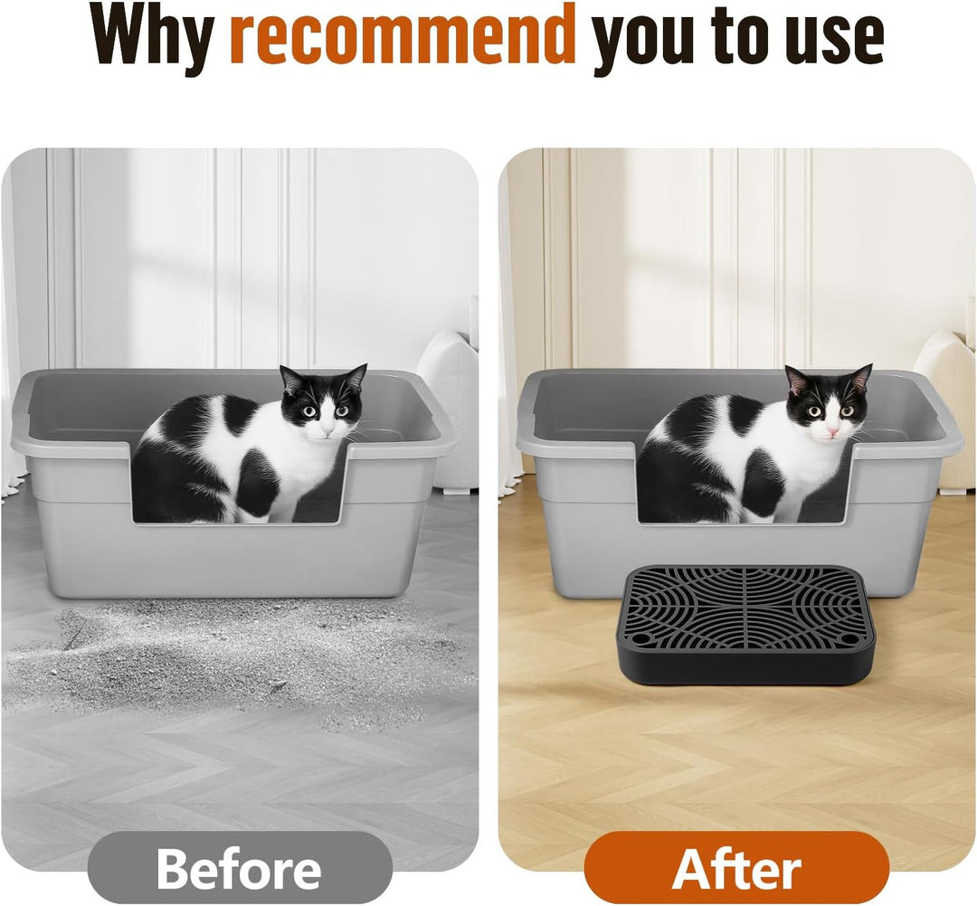 Kunststoff Katzentreppe, Katzentoilettenrampe mit Filterfunktion, Katzenstreu-Filterpedal für Kätzch