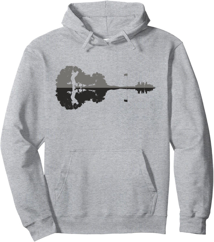 Golf Sunset Gitarre für Golfer und Golfspieler Herren Pullover Hoodie
