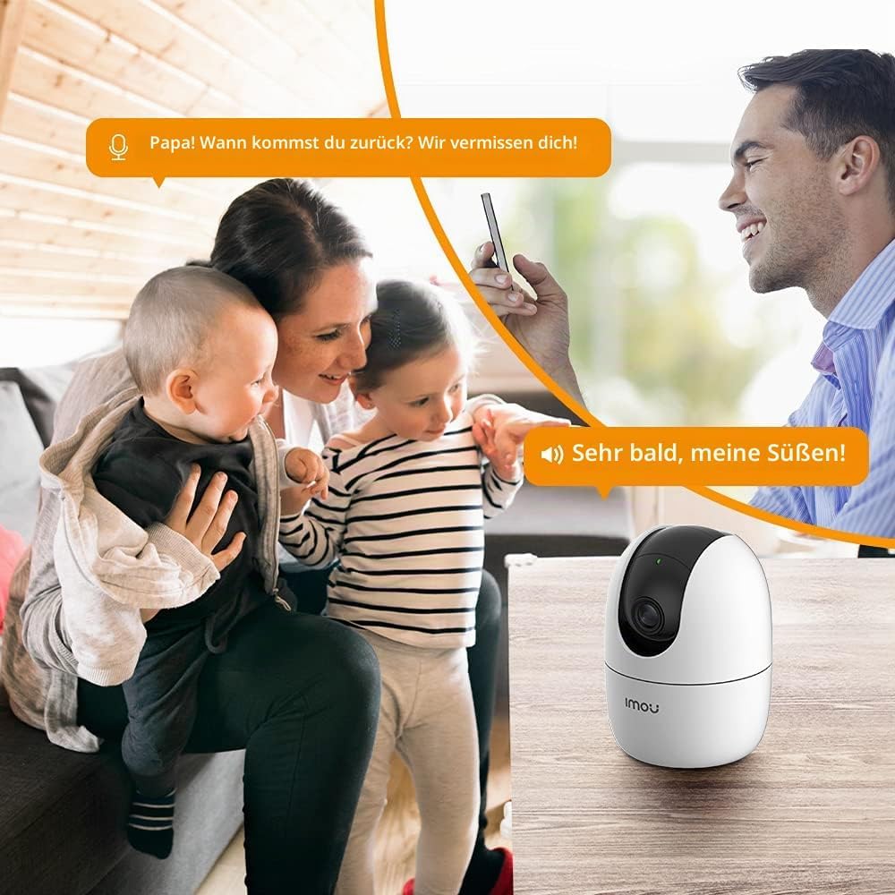 Imou Ranger 2 5 MP (IPC-K2EN-5H2W) - Motorisierte WLAN-Dome-Kamera mit 5 MP verfügt über IA, Selbstt