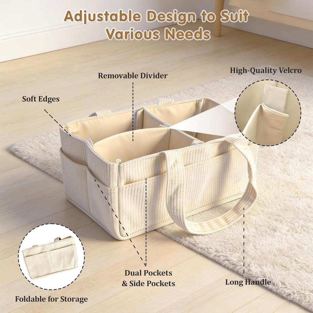 Wickelkorb Organizer, Baby-Aufbewahrungskorb für Wickeltisch, Wickelorganizer, Baby-Diaper-Caddy-Org