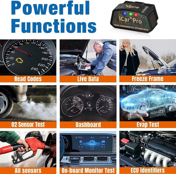Vgate iCar Pro Mini OBD2 Bluetooth BLE (4.0) Scanner für iOS/Android OBD Adapter Auto Diagnose ELM32
