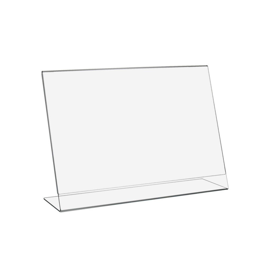10 Stück DIN A4 L-Ständer/Werbeaufsteller im Querformat aus Acrylglas - Zeigis®