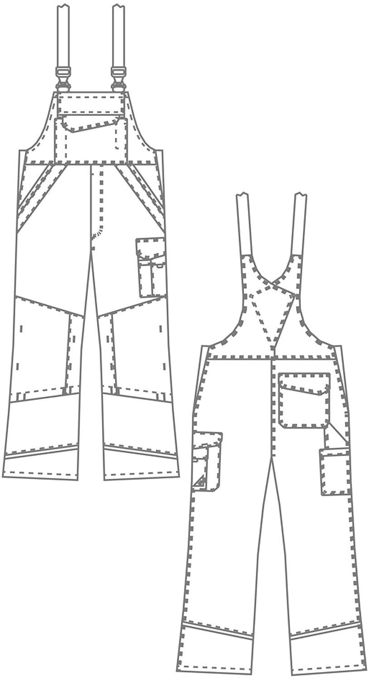 BP 1608-559-53-54n Latzhose, Stretch-Hosenträger mit Clipbefestigungen, 245,00 g/m² Stoffmischung, d