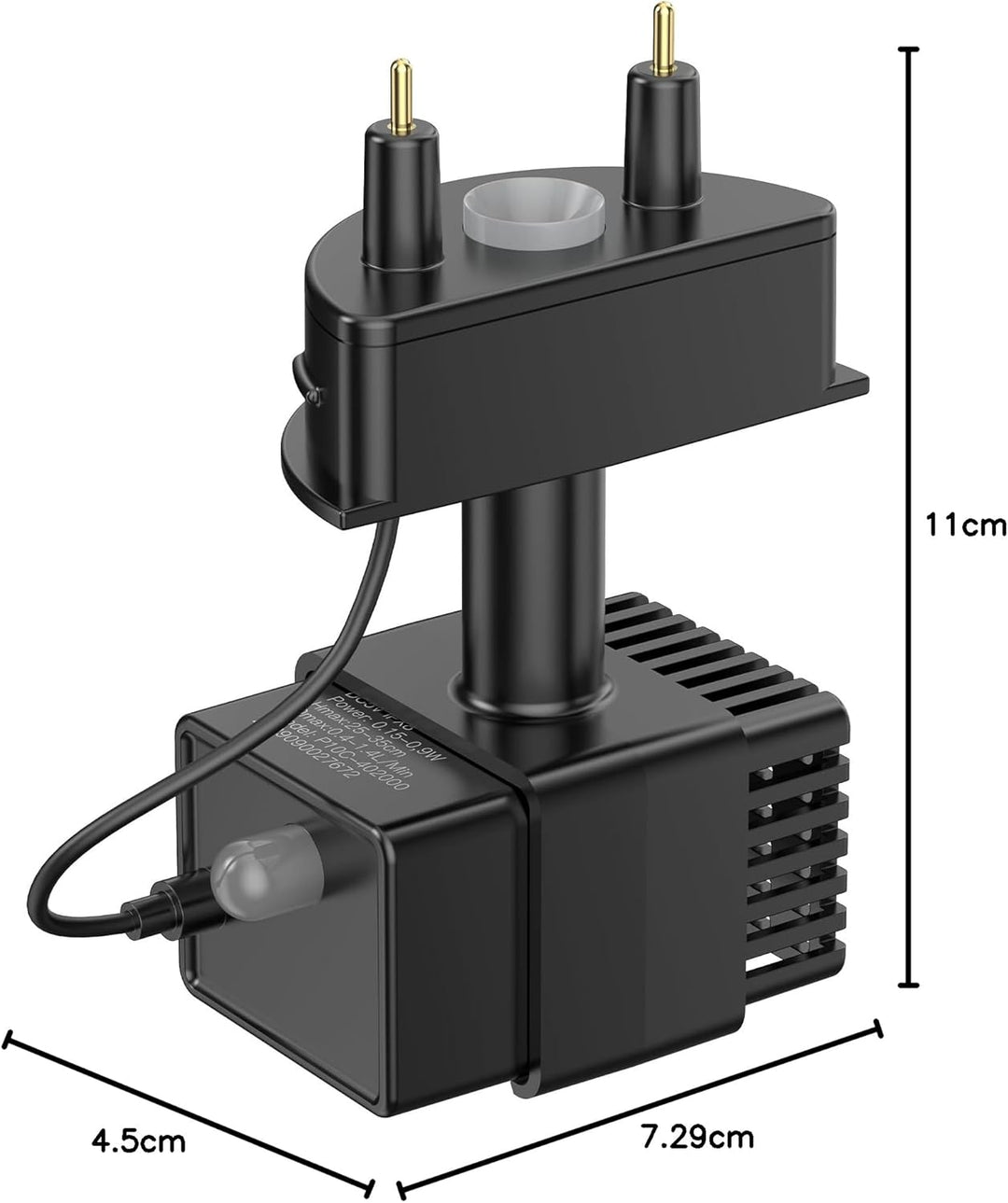 Katzenbrunnen Kabellos Wasserpumpe: Trinkbrunnen für Katze Ersatzpumpe - Ultra Silent - 1,5W geringe