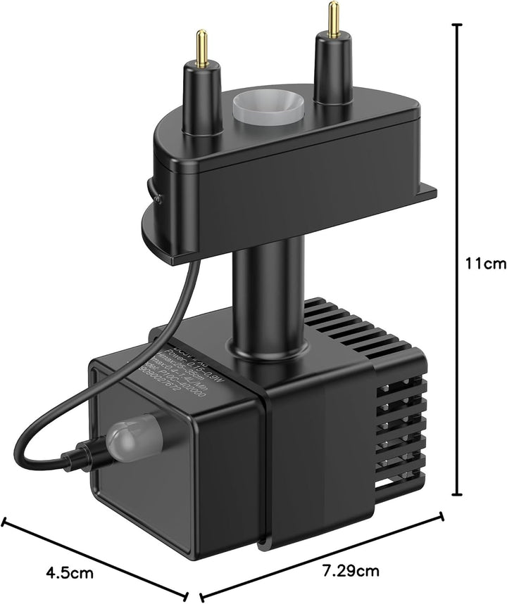 Katzenbrunnen Kabellos Wasserpumpe: Trinkbrunnen für Katze Ersatzpumpe - Ultra Silent - 1,5W geringe
