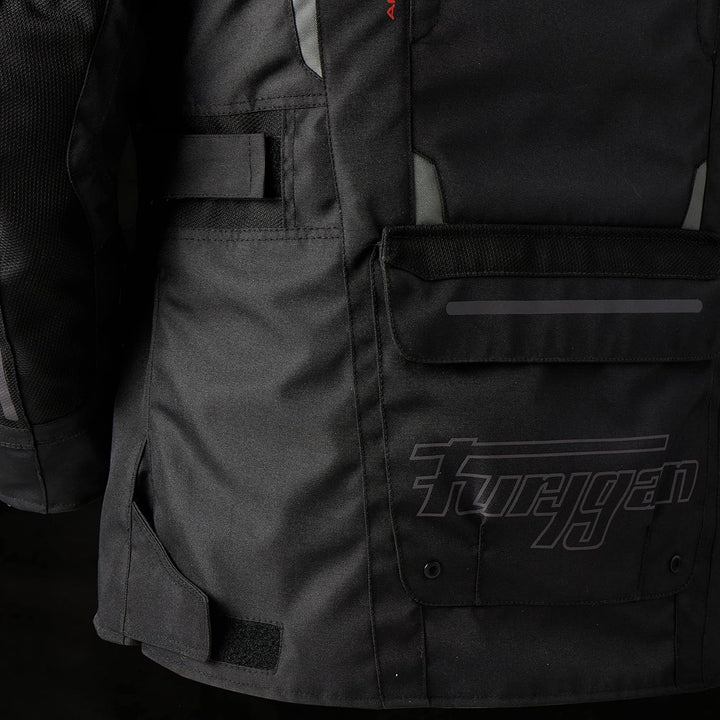 Furygan Herren Motorradjacke S Schwarz-Grau., S Schwarz-Grau.