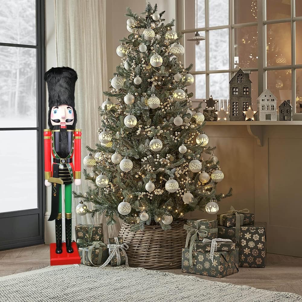 ECOM-CDL Cdl 120Cm 48" 4Ft Gross/Giant Weihnachten Ornament (Rote Soldat K06 Hält), Rote Soldat K06