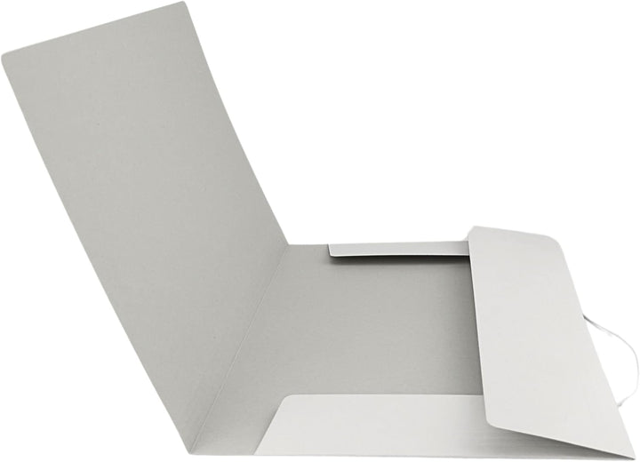 D.RECT 25 Stück Sammelmappe aus Karton | Postmappe | Mappe mit Gummiband für DIN A4 | 3 Klappen 300g