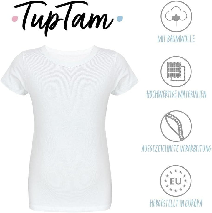TupTam Unterhemden Jungen – 5er Pack Kurzarm Kinder Unterhemden, Baumwolle, Bequem & Atmungsaktiv 10