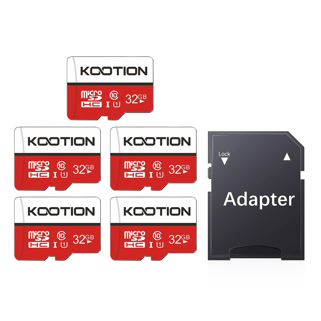 KOOTION Micro SD Karte 32GB Class 10 5er Pack Speicherkarte SD MicroSDHC Mini SD Karte 32G Memory Ca
