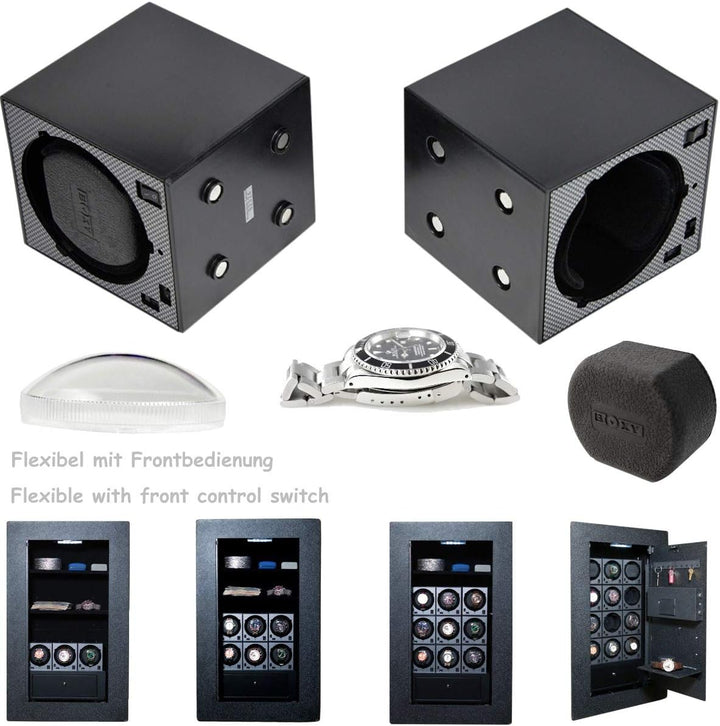 Beco Boxy Uhrenbeweger Modul Carbon
