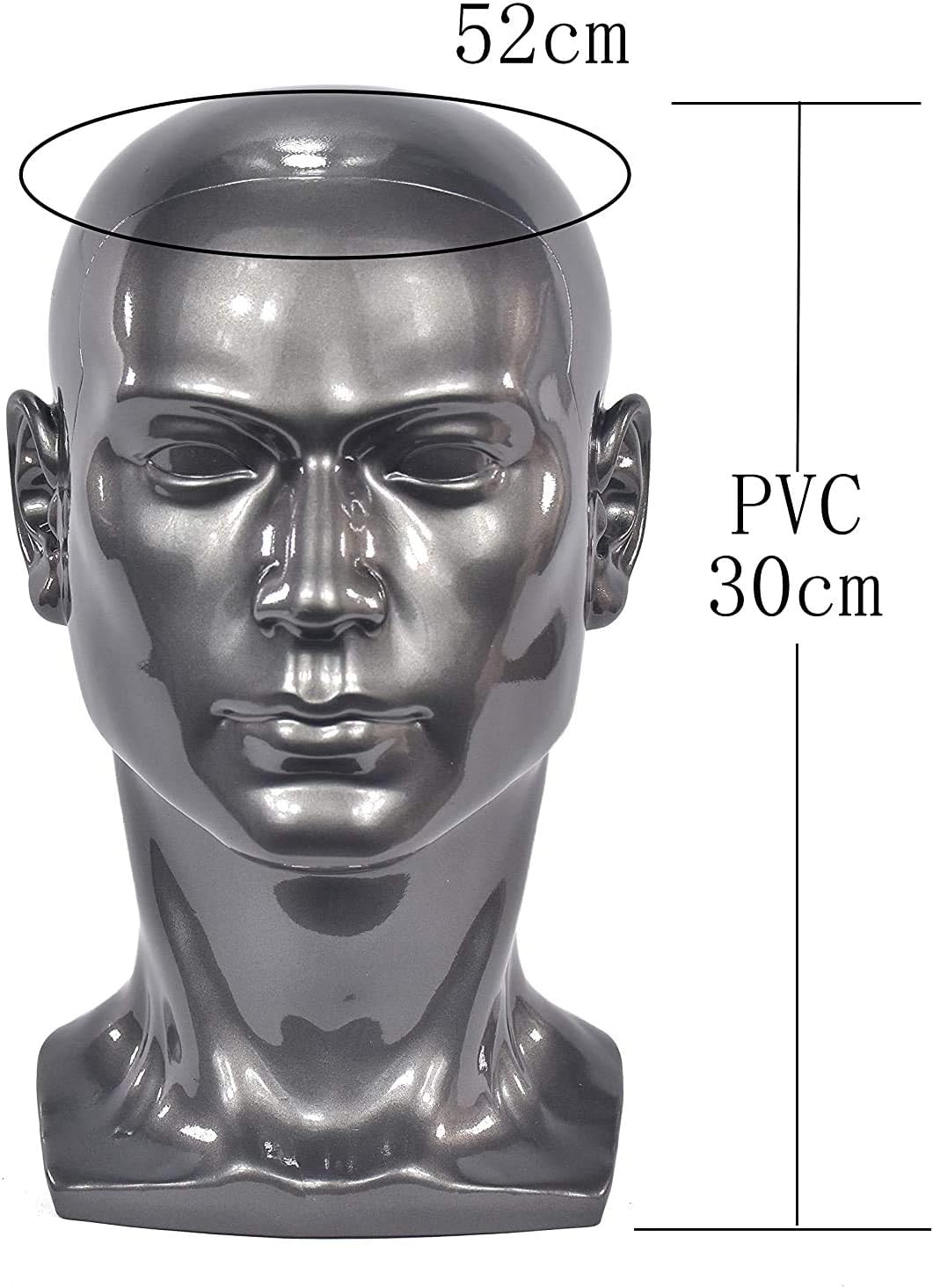 Professioneller Mannequin-Kopf für Display-Kopfhörer, Kopfhörer, Spielkonsole, Hüte, Perücken, Schmu