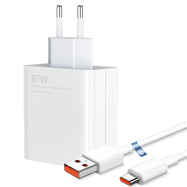 67W USB Ladegerät Netzteil für Xiaomi mit 2m Typ C Ladekabel 6A für Xiaomi 14t Pro 13T 13 Ultra 12T