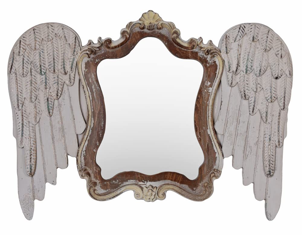 Wandspiegel Engelsflügel Hängespiegel Shabby Chic Spiegel 80 cm got034 Palazzo Exklusiv