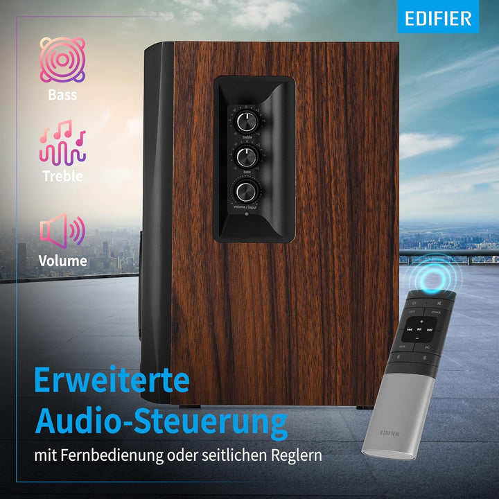 Edifier S360DB 2.1 Regellautsprecher und Subwoofer Lautsprechersystem Bluetooth V5.1 aptX kabelloser