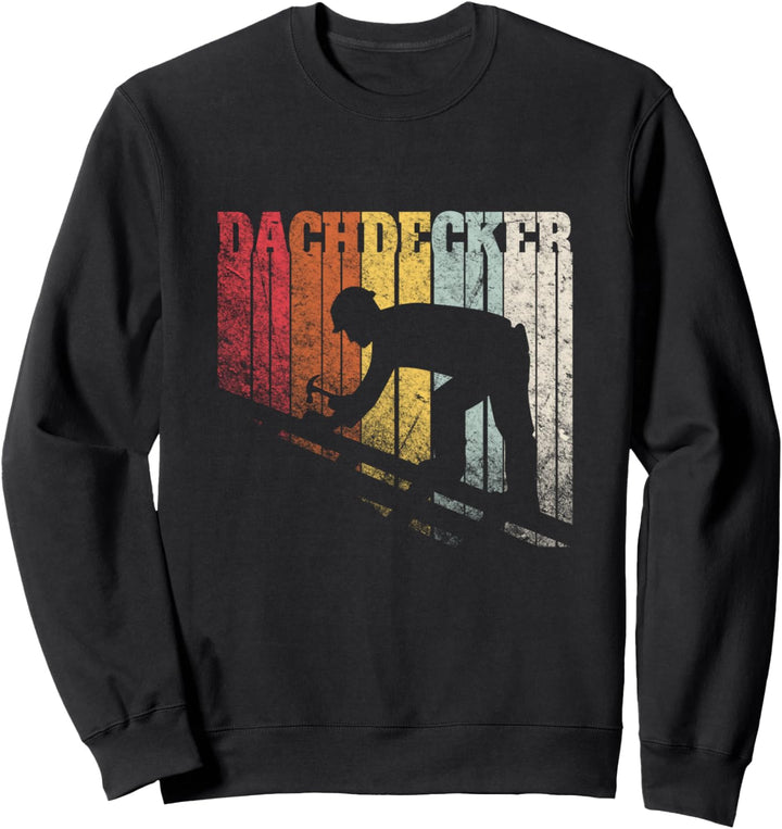 Dachdecker Zunft Symbol Vintage Used Look Sweatshirt