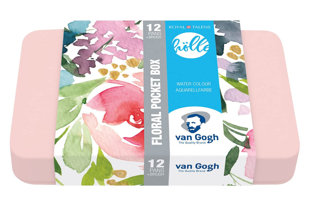 Van Gogh Pocket Box Frau Hölle 12 Farben (10 Grundfarben + 2 Metallic) Aquarellfarben