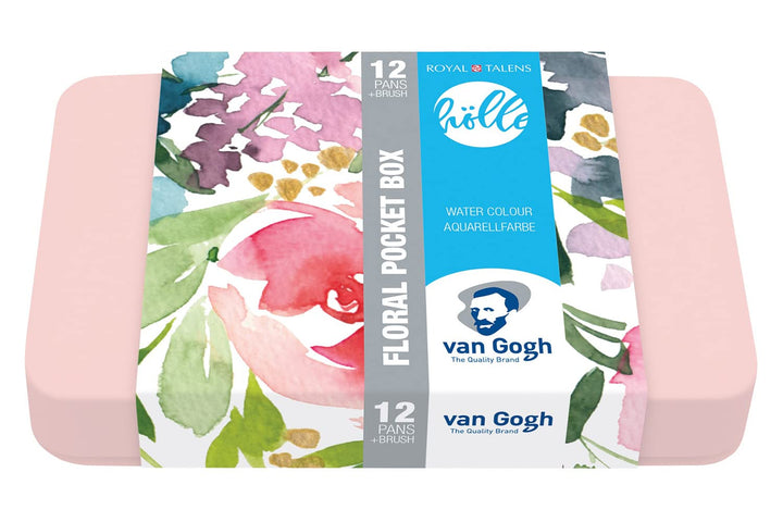 Van Gogh Pocket Box Frau Hölle 12 Farben (10 Grundfarben + 2 Metallic) Aquarellfarben