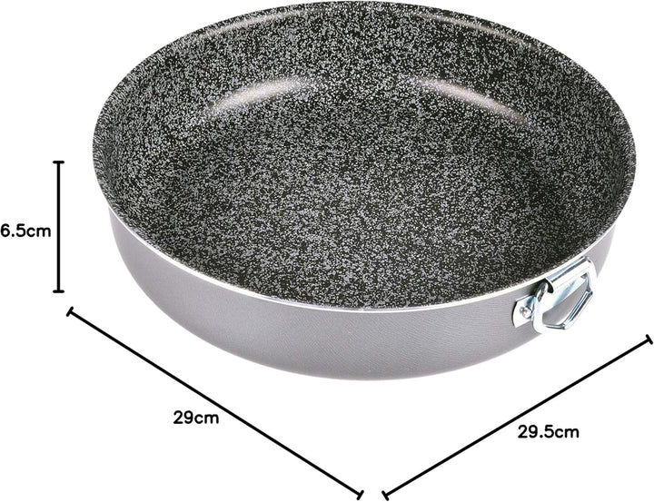 Alluflon Tradition Italien Kuchenform, aluminium, schwarz, 28 cm Rotonda 28cm, Rotonda 28cm