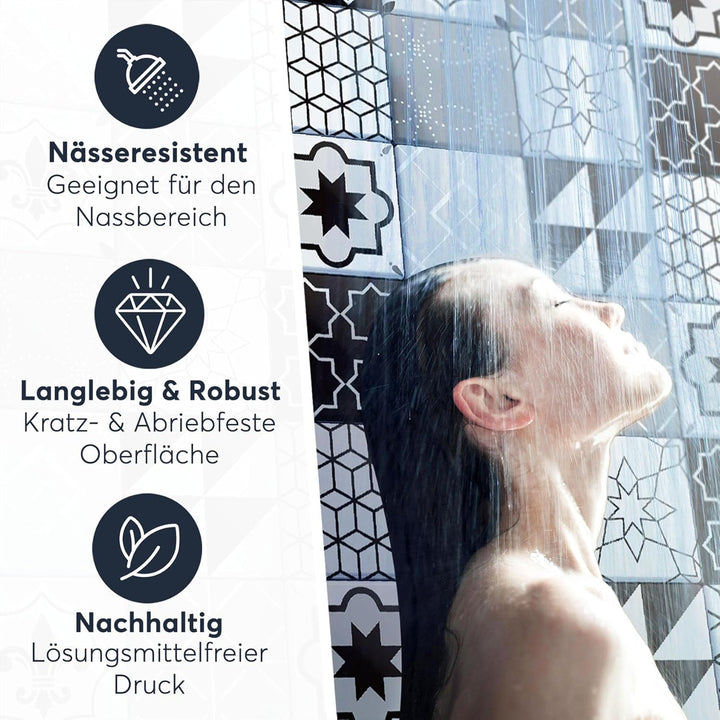 CREATISTO Mosaik Klebefliesen Stickerfliesen Fliesenfolie - Selbstklebende Fliesen Folie I Stickerfl