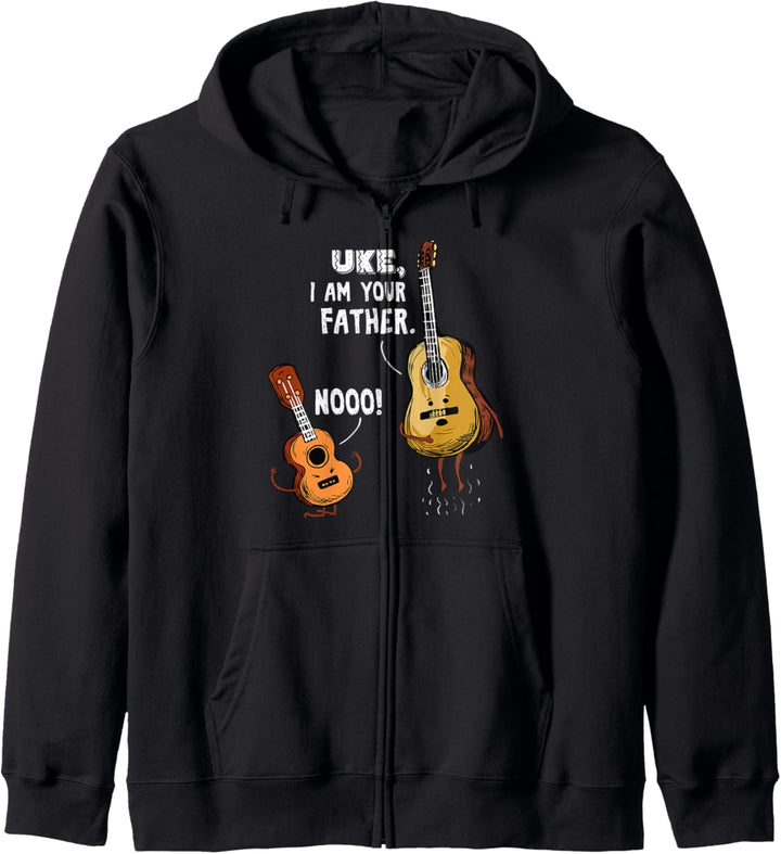 Ukulele Gitarre Geschenk für Gitarristen und Musiker Kapuzenjacke