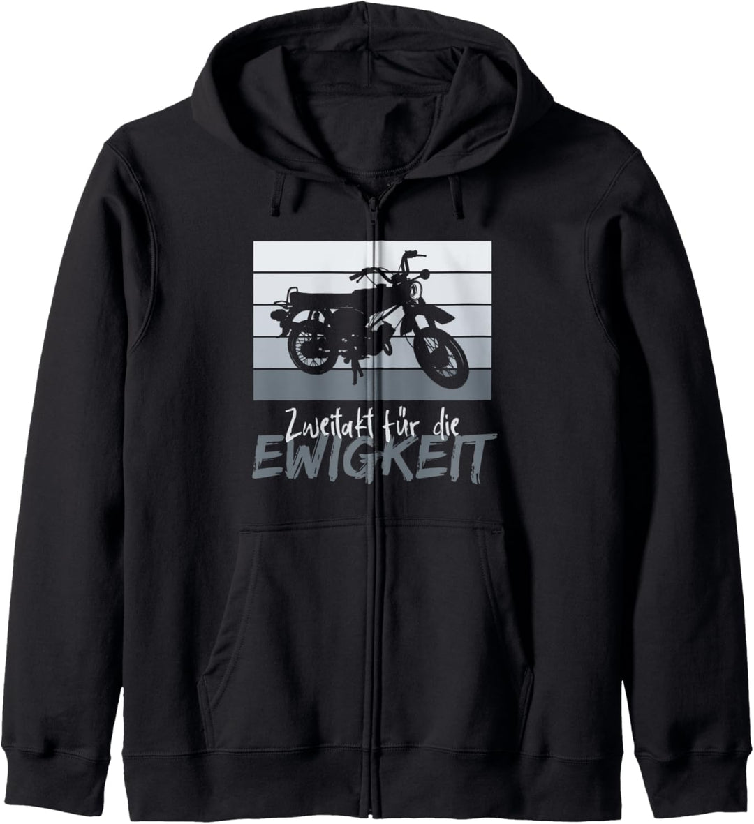 Zweitakt für die Ewigkeit Simson DDR Moped Zweitakt Vintage Kapuzenjacke